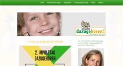 Desktop Screenshot of dazugehoeren.com